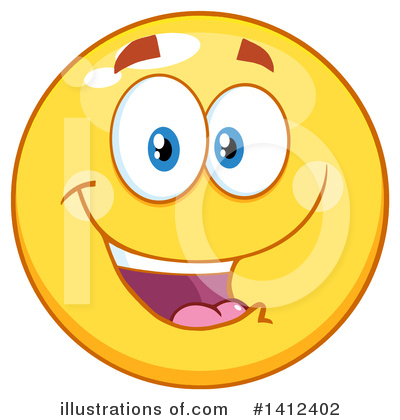Smiley Clipart #1412402 by Hit Toon