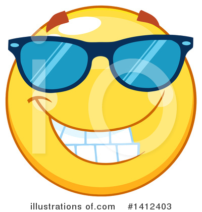 Smiley Clipart #1412403 by Hit Toon
