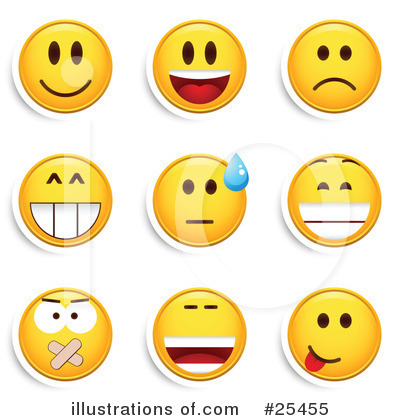 Royalty-Free (RF) Emoticons Clipart Illustration by beboy - Stock Sample #25455