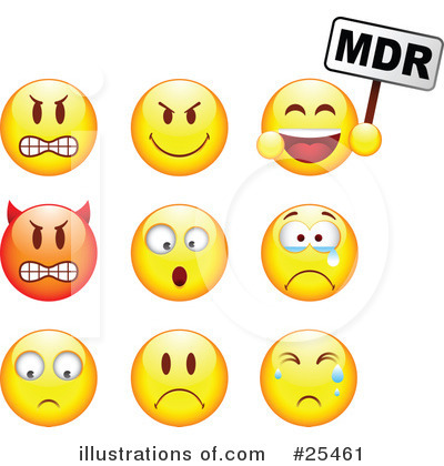 Royalty-Free (RF) Emoticons Clipart Illustration by beboy - Stock Sample #25461