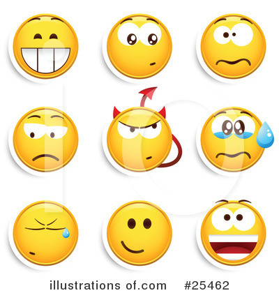 Royalty-Free (RF) Emoticons Clipart Illustration by beboy - Stock Sample #25462