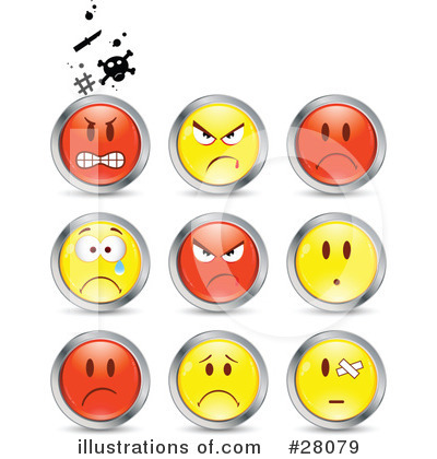 Royalty-Free (RF) Emoticons Clipart Illustration by beboy - Stock Sample #28079