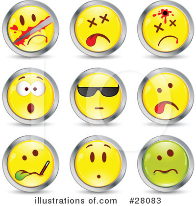 Royalty-Free (RF) Emoticons Clipart Illustration by beboy - Stock Sample #28083