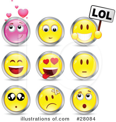 Royalty-Free (RF) Emoticons Clipart Illustration by beboy - Stock Sample #28084