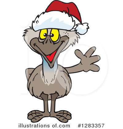 Royalty-Free (RF) Emu Clipart Illustration by Dennis Holmes Designs - Stock Sample #1283357