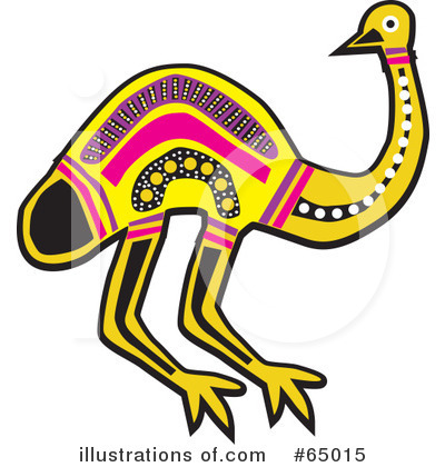 Royalty-Free (RF) Emu Clipart Illustration by Dennis Holmes Designs - Stock Sample #65015