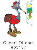 Emu Clipart #65107 by Dennis Holmes Designs