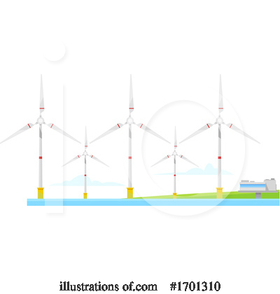 Wind Farm Clipart #1701310 by Vector Tradition SM