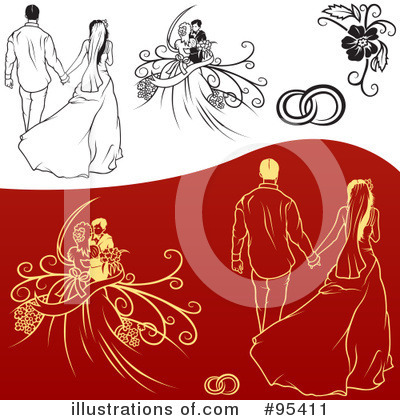 Royalty-Free (RF) Engagement Clipart Illustration by dero - Stock Sample #95411