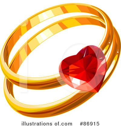 Royalty-Free (RF) Engagement Ring Clipart Illustration by Pushkin - Stock Sample #86915