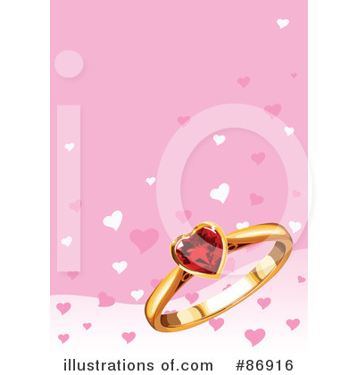 Royalty-Free (RF) Engagement Ring Clipart Illustration by Pushkin - Stock Sample #86916