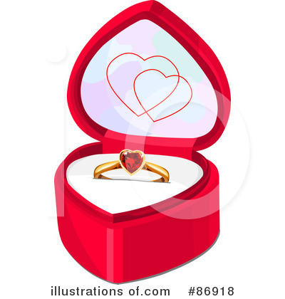 Royalty-Free (RF) Engagement Ring Clipart Illustration by Pushkin - Stock Sample #86918