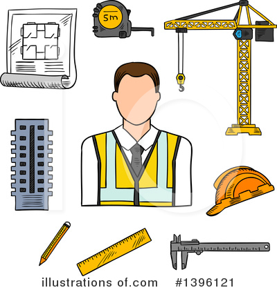 Hardhat Clipart #1396121 by Vector Tradition SM