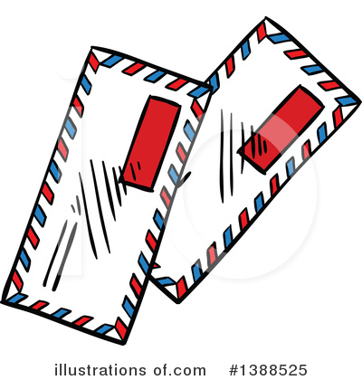 Air Mail Clipart #1388525 by Vector Tradition SM