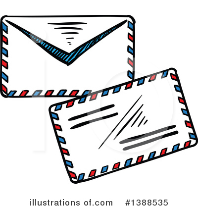 Air Mail Clipart #1388535 by Vector Tradition SM