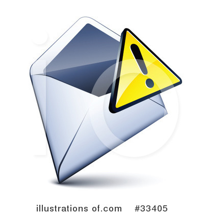 Royalty-Free (RF) Envelope Clipart Illustration by beboy - Stock Sample #33405