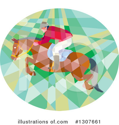 Royalty-Free (RF) Equestrian Clipart Illustration by patrimonio - Stock Sample #1307661