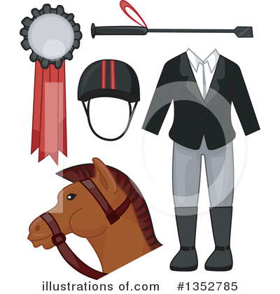 Royalty-Free (RF) Equestrian Clipart Illustration by BNP Design Studio - Stock Sample #1352785