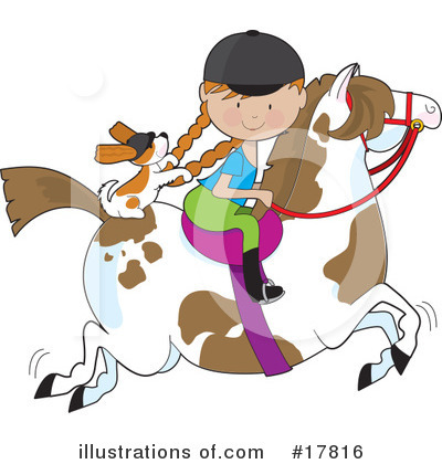 Royalty-Free (RF) Equestrian Clipart Illustration by Maria Bell - Stock Sample #17816