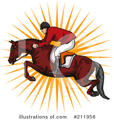 Royalty-Free (RF) Equestrian Clipart Illustration by patrimonio - Stock Sample #211956