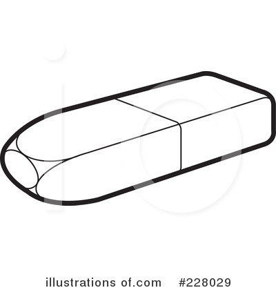 Royalty-Free (RF) Eraser Clipart Illustration by Lal Perera - Stock Sample #228029