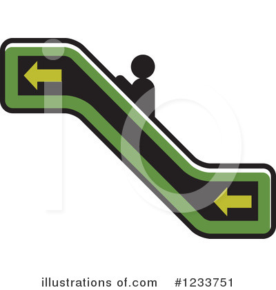 Royalty-Free (RF) Escalator Clipart Illustration by Lal Perera - Stock Sample #1233751