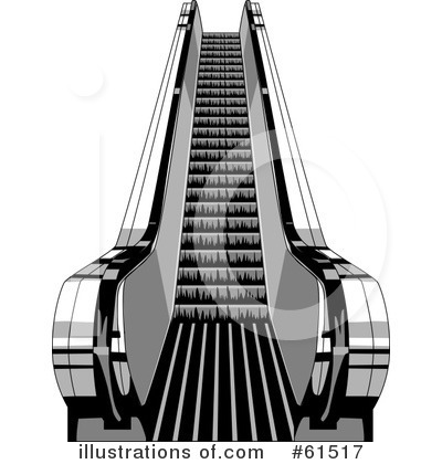Royalty-Free (RF) Escalator Clipart Illustration by r formidable - Stock Sample #61517
