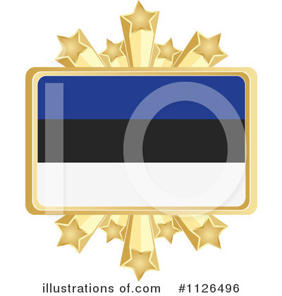 Estonian Flag Clipart #1126496 by Andrei Marincas