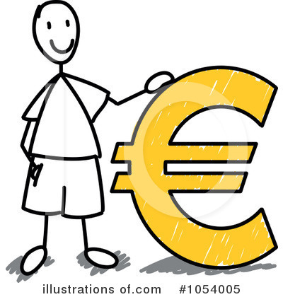 Royalty-Free (RF) Euro Clipart Illustration by Frog974 - Stock Sample #1054005