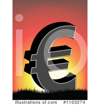 Euro Symbol Clipart #1103274 by Andrei Marincas