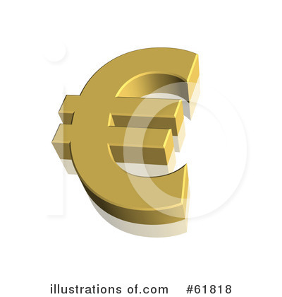 Royalty-Free (RF) Euro Symbol Clipart Illustration by ShazamImages - Stock Sample #61818
