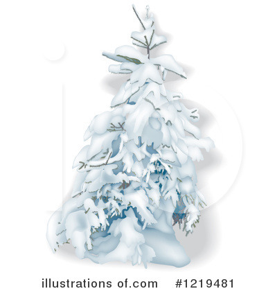 Royalty-Free (RF) Evergreen Clipart Illustration by dero - Stock Sample #1219481