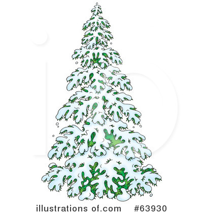 Royalty-Free (RF) Evergreen Clipart Illustration by Alex Bannykh - Stock Sample #63930