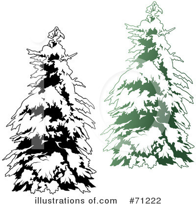 Royalty-Free (RF) Evergreen Clipart Illustration by dero - Stock Sample #71222