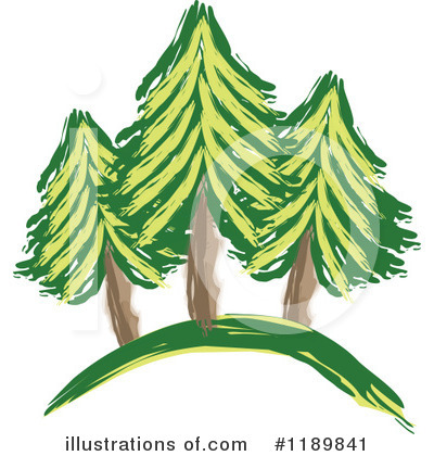 Royalty-Free (RF) Evergreens Clipart Illustration by Johnny Sajem - Stock Sample #1189841