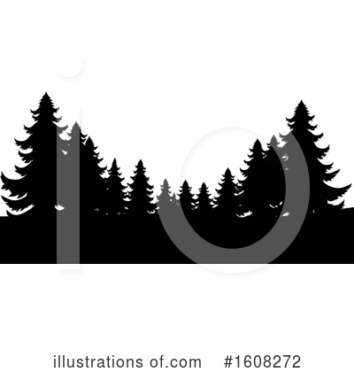 Royalty-Free (RF) Evergreens Clipart Illustration by AtStockIllustration - Stock Sample #1608272