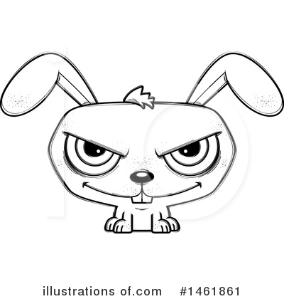 Royalty-Free (RF) Evil Rabbit Clipart Illustration by Cory Thoman - Stock Sample #1461861