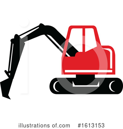 Royalty-Free (RF) Excavator Clipart Illustration by patrimonio - Stock Sample #1613153