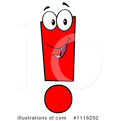 Royalty-Free (RF) Exclamation Point Clipart Illustration by Hit Toon - Stock Sample #1116202