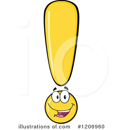 Royalty-Free (RF) Exclamation Point Clipart Illustration by Hit Toon - Stock Sample #1206960