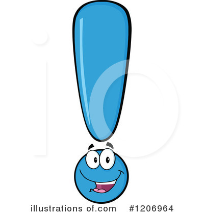 Royalty-Free (RF) Exclamation Point Clipart Illustration by Hit Toon - Stock Sample #1206964