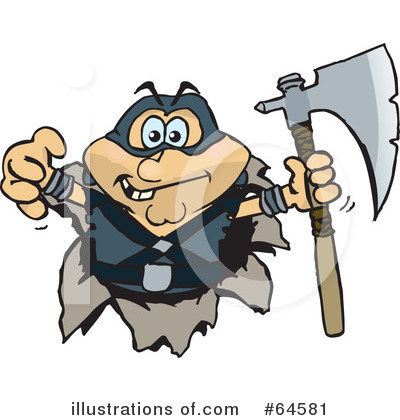 Royalty-Free (RF) Executioner Clipart Illustration by Dennis Holmes Designs - Stock Sample #64581