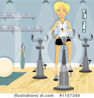 Royalty-Free (RF) Exercising Clipart Illustration by Amanda Kate - Stock Sample #1107340