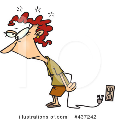 Royalty-Free (RF) Exhausted Clipart Illustration by toonaday - Stock Sample #437242