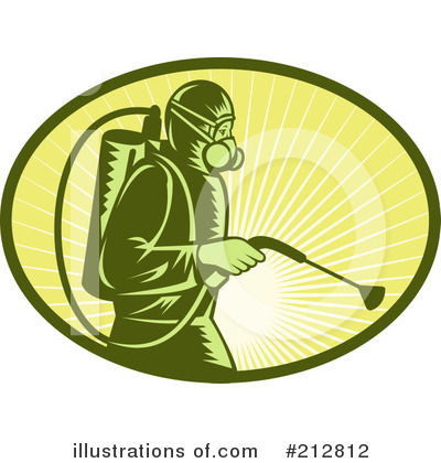 Royalty-Free (RF) Exterminator Clipart Illustration by patrimonio - Stock Sample #212812