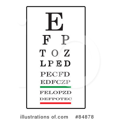 Eye Chart Clipart #84878 by Pams Clipart