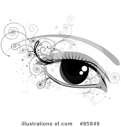 Royalty-Free (RF) Eye Clipart Illustration by BNP Design Studio - Stock Sample #85849