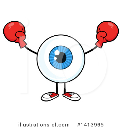 Royalty-Free (RF) Eyeball Character Clipart Illustration by Hit Toon - Stock Sample #1413965