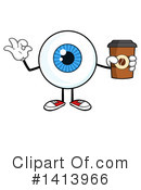 Eyeball Character Clipart #1413966 by Hit Toon
