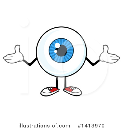 Eyeball Character Clipart #1413970 by Hit Toon